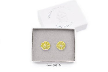 Lemon Slice Stud Earrings